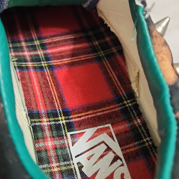 Vans Old Skool Zip Tartan Daze Multi Acid Dye Sneakers (M Size 7.5, W Size 9)